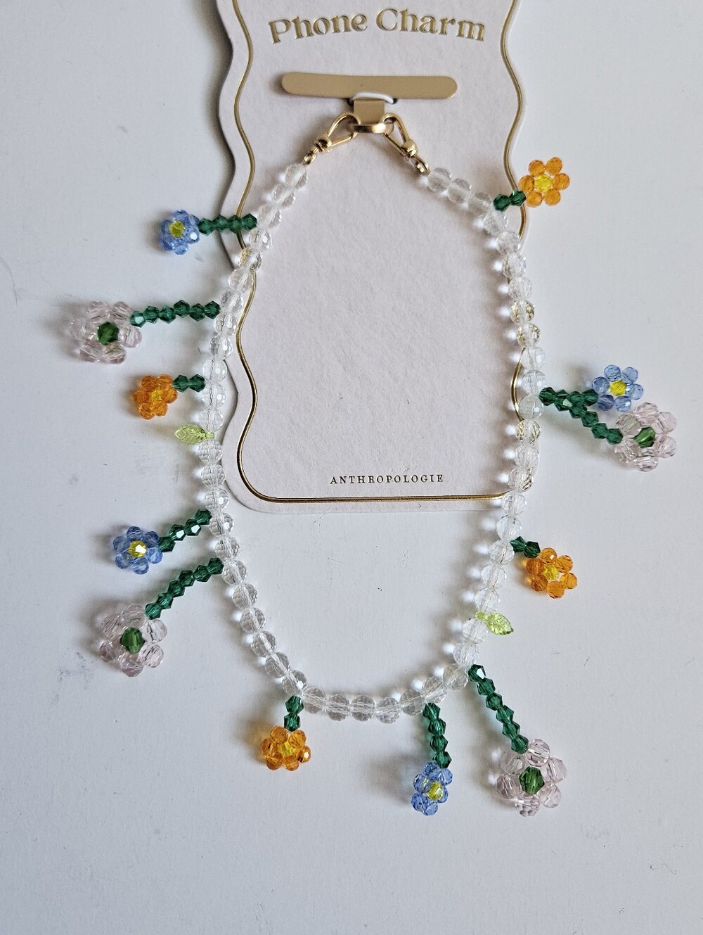 Anthropologie Daisy Beaded Phone Chain - Picture 4 of 9